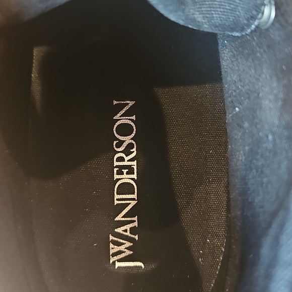 JW Anderson Black High-Top Sneakers, Size 9 - Picture 7 of 8
